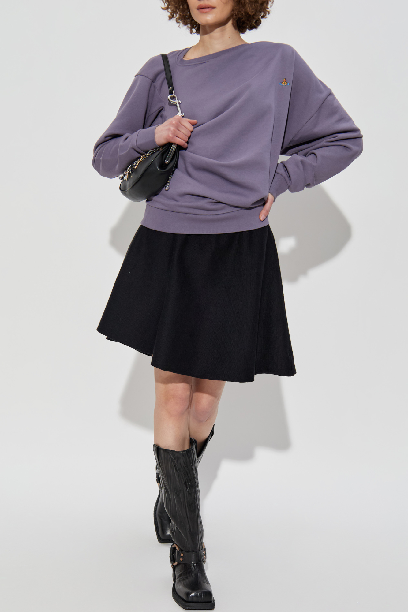 Vivienne Westwood Asymmetric sweatshirt with logo | Women's